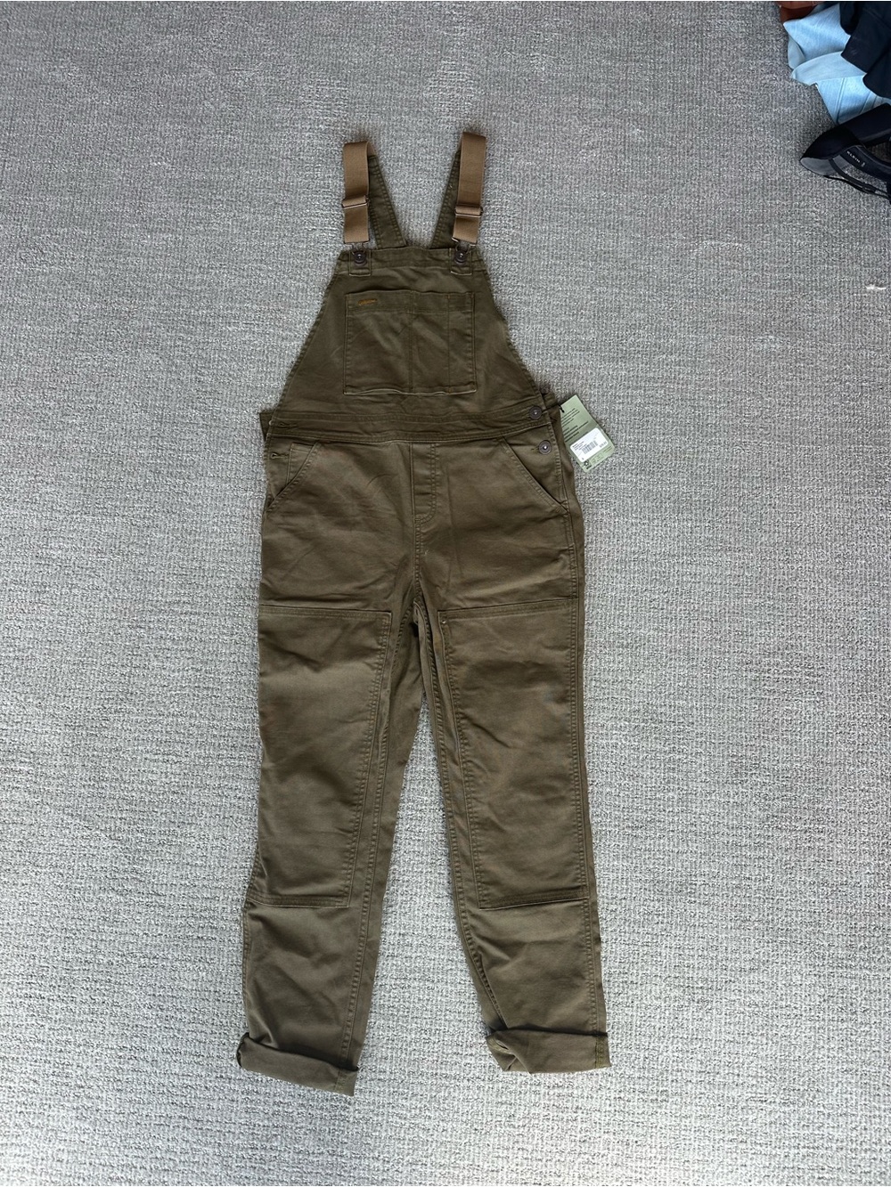 REI Olive Green Utility Overalls - Women NWT